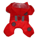 Waterproof Reflective Dog Raincoat Pet Rain Poncho Dog Pet Rainwear  Red S