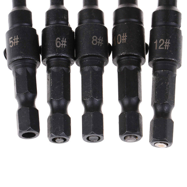 1 Set hss countersink drill bit set reamer drill woodworking chamfer 5-12mm  Z