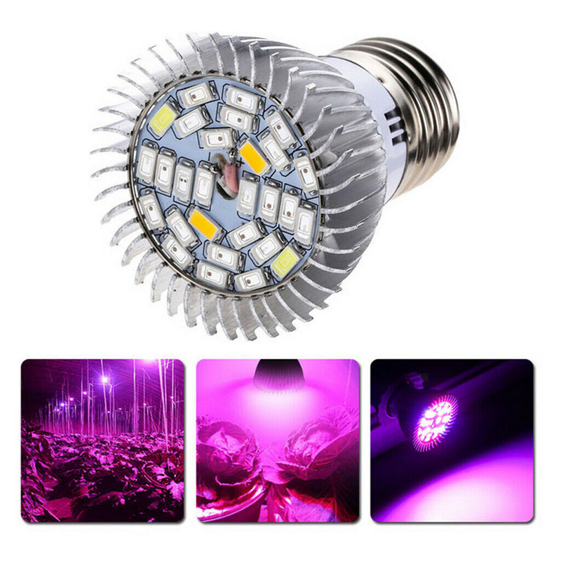 Set of 5 E27 10W Full Spectrum LED Growing Light Bulb Lamp For Flower Indoor