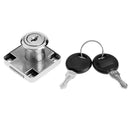 Cold Rolled Steel Zinc Alloy 138C-22 Drawer Lock Cabinet Locker with 2 Keys