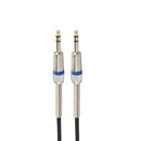 6.35mm Stereo Male to Male TRS Audio Cable Patch Cord for Bass Guitar 10ft