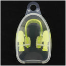 Soft Silicone Swimmer Swimming Protector Earplugs Nose Clip Yellow with Cas E2Z7