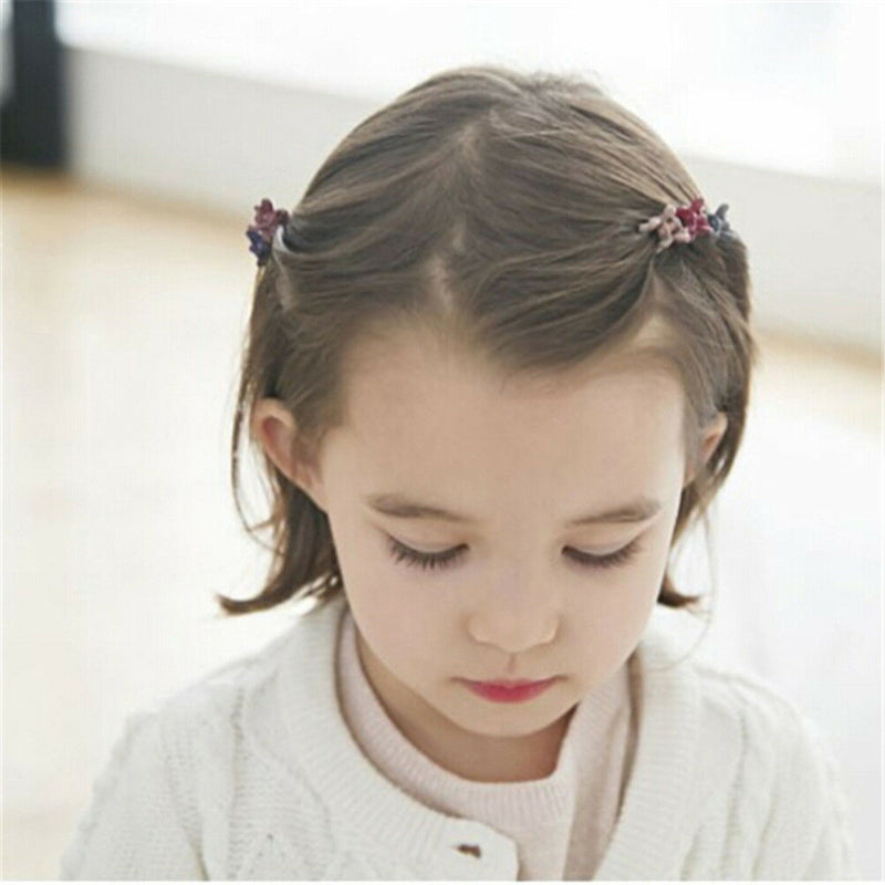 50 PCS Kids Baby Plastic Girls Hairpins Mini Claw Hair Clips Clamp Flower Ew