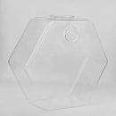 Flower Plant Wall Hanging Clear Glass Vase Bottle Pot Garden Hexagon Decor