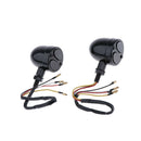 2X Motorcycle ATV Turn Signal Lights Blinker Indicator Blub Amber + Red Lens