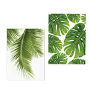 2x Unframed Modern Art Canvas Oil Painting Green Palm Leaf Print Wall Decor