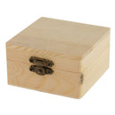 3-Packs Wooden Storage Box Plain Unpainted | With Latch | 3.1 x 3.1 x 1.7 inch |