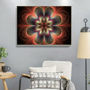 Abstract Flower Full Drill Round Diamond Painting DIY Mosaic Kit Home Decor