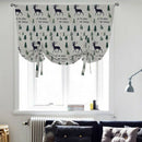 Nordic Cotton Linen Roman Blind Short Kitchen Curtain Blackout Curtain Shor