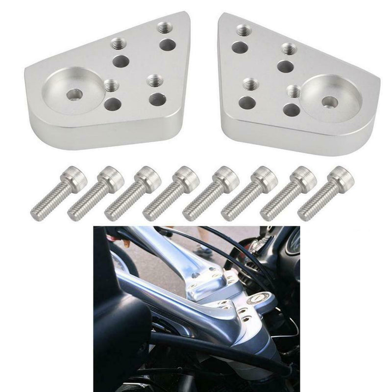 2pcs CNC Handlebar Riser Mounting Extension Kit fit for BMW R1150R 2001-2006