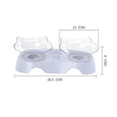 Cat Ears Shaped Cat Bowl Oblique Double Bowls Drinking Cervical Vertebra Ne V6A3