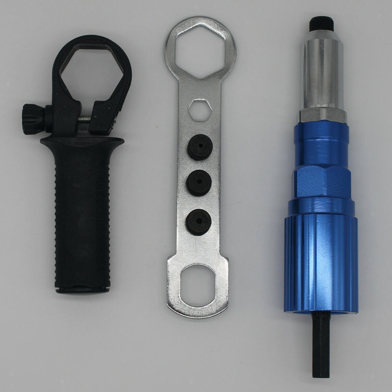 Rivet Gun Adaptor for Cordless Drill Electric Nut Riveting Riveter Insert