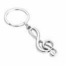 1 Novelty Musical Symbols Note Metal Keychain Keyring Key Ring Chain Keyfob Gift