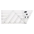 Cloth DIY Quilting Patchwork Ruler Office School Diamond Shape Sewing Templates