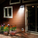 118LED Solar Motion Sensor Wall Light Outdoor Waterproof Garden Security Lamp