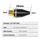 10pcs Rubbe Air Conical Blowgun Tips Set with 1/8'' MPT Brass Air Inlet