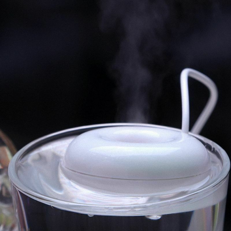 White donut humidifier usb office desktop mini humidifier portable creative L5H6