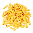 100Pcs Insulated Crimp Spade Terminal Wire Cable Connector Female Yellow 12