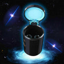 Portable Car LED Light Ashtray Auto Travel Cigarette Holder Black Cup U6S4 T5B7