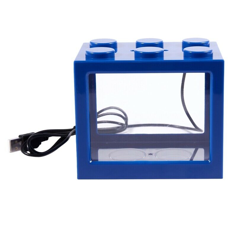 Mini USB LED Lighting Clear Fish Tank Ornament Aquarium Office Desktop Deco