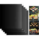 10pcs Reusable Non Stick Grill BBQ Mats Sheet Heat Resistant Barbecue Grill