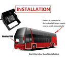4 Pin CCD 12V-24V Bus Truck Trailer LED IR Night Vision Rear Camera View Re O7K2
