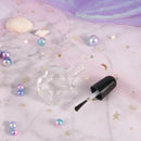 Empty Cosmet Containers Nail Clear Glass Bottles With Brush Nail Polish BottleJR