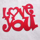 Love You Non-woven Fabric Wall Hanging Board Plaques Valentine Day Decor