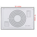 Non-Stick Baking Mats Rolling Oven Sheet Cookie With Measurements Black