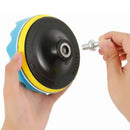 9Pcs 5'' 125mm Buffing Polishing Sponge Pad w/ Drill Adapter for Car Polisher #