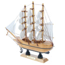 Nautical Wooden Sailboat Boat Bookshelf Home Party Decorative Craft 18cm