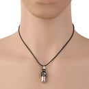 2Pcs Stainless Steel Pill Capsule Container Pendant Lover Necklace Chain