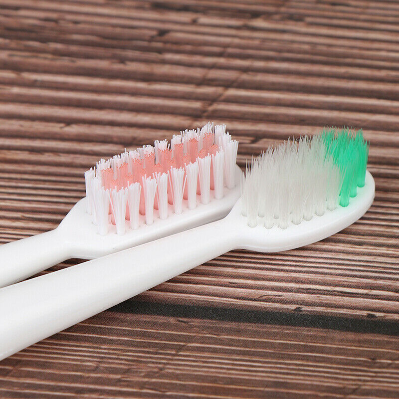 1 Set Electric Toothbrush With 2 Brush Heads Battery Operated Teeth Br ME