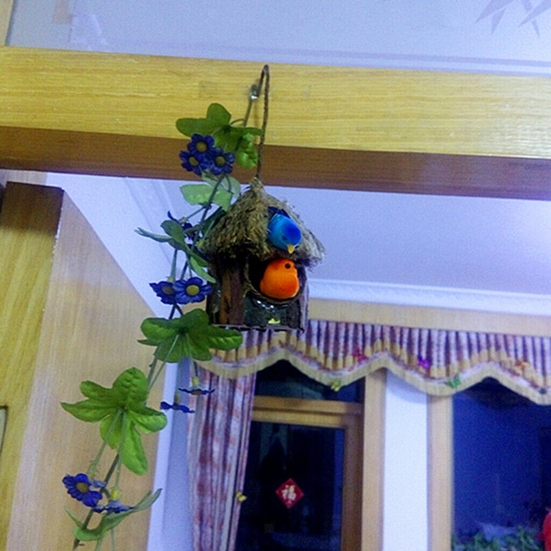 2Pcs Hanging Wildlife Bird Lounge Nest Garden Pocket Birds Rest House Handmade &