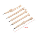 Lots 5 Bone Shaped Ballpoint Pen Blue Ink School Labs Supplies Kids Present