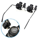 20X Glasses Type Binocular Magnifier Watch Repair Tool With Two Led LightODSP