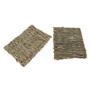 2x Rabbit Bunny Chew Toys Woven Bed Mat for Guinea Pig Chinchilla Squirrel
