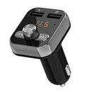 Hands-free Bluetooth 4.2 Car FM Transmitter 2 USB Charger Adapter MP3 Player