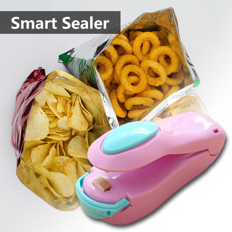 Mini Food Heat Sealer Portable Press Package Bag Sealing Machine (Random) A