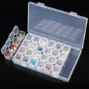 28 Compartment Plastic Jewelry Craft Storage Box Case Beads Container Organizer