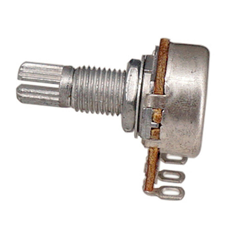 Set of Four (4X) 25K LONG Split Shaft Audio Taper Low Friction Potentiometers