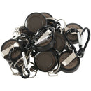 10 x Retractable Office ID Card Badge Reel Holder Carabiner Clip Key Chain R8H8