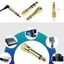 6.5mm 1/4" Male Plug to 3.5mm 1/8" Female Jack Stereo Headphone Audio Adapter