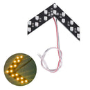 1pc LED Arrow Panels Cars Truck Rear Mirror Turn Signal Indicator(Yellow)