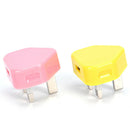 UK Mains Wall 3 Pin USB Plug Adapter Charger Power USB Port For Phones Tabl %o