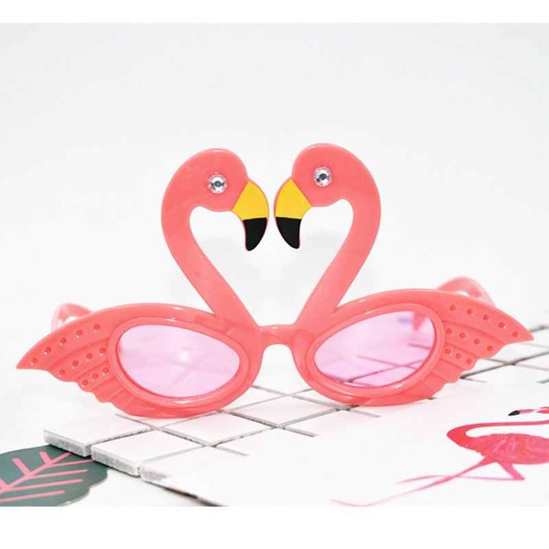 Novelty Hawaiian Flamingo Sunglasses Party Glasses Fancy Dress Costume