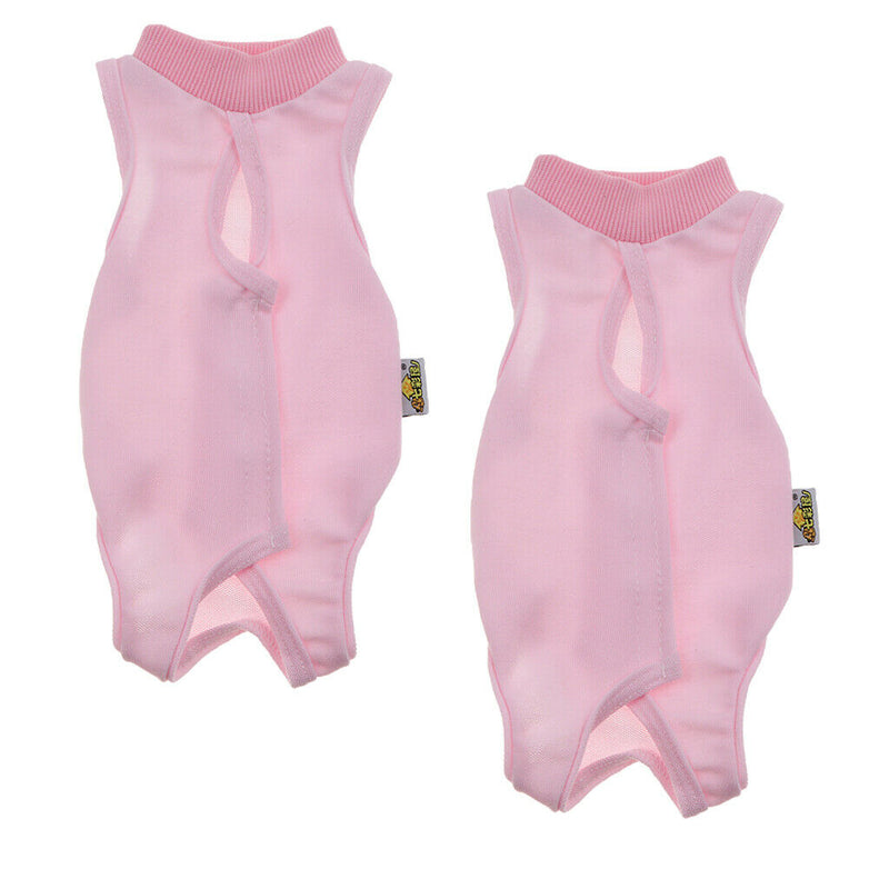 2x Recovery Suit for Cats Cotton Breathable Alternative for Cats and Dogs