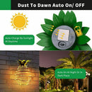 2Pack Pineapple Garden Solar Lights,Upgraded Waterproof 30 Led Solar Lanter