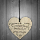 Christmas in Heaven' Heart Plaque/Sign Friendship Xmas Party Decorations DIY New