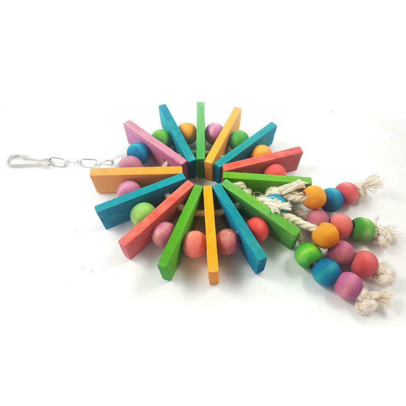 Wood Toys Birds Vogel Chew Bite Pet Cage Decoration Pendant Parrot Wicker